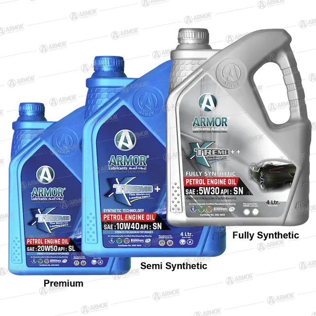 Armor Lubricants multi-viscosity mineral and synthetic engine oil Products