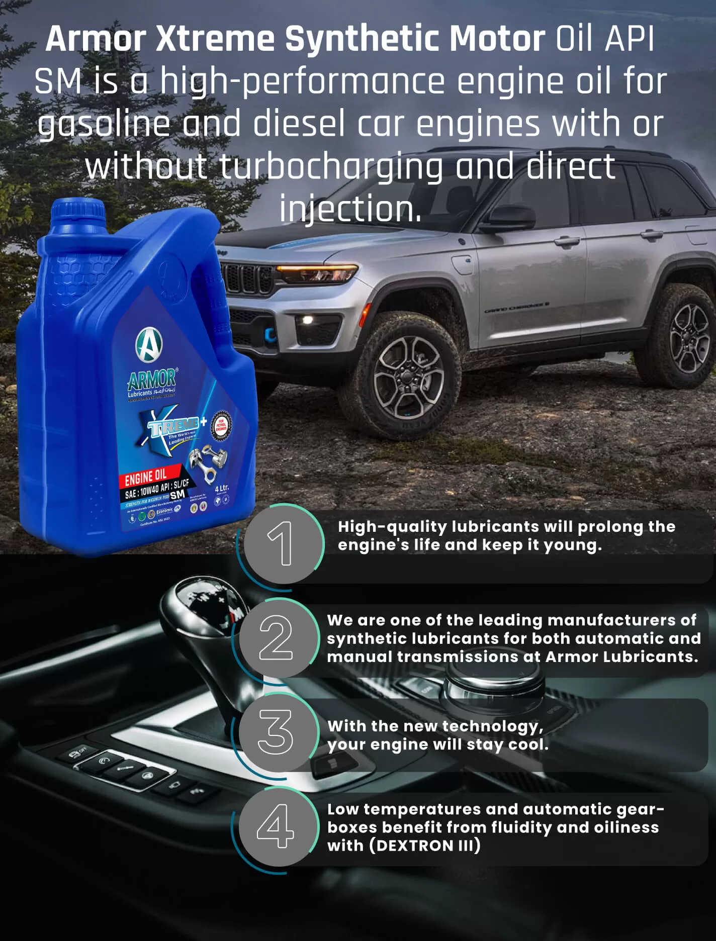 Armor Lubricants 4wd lubricants for high performance