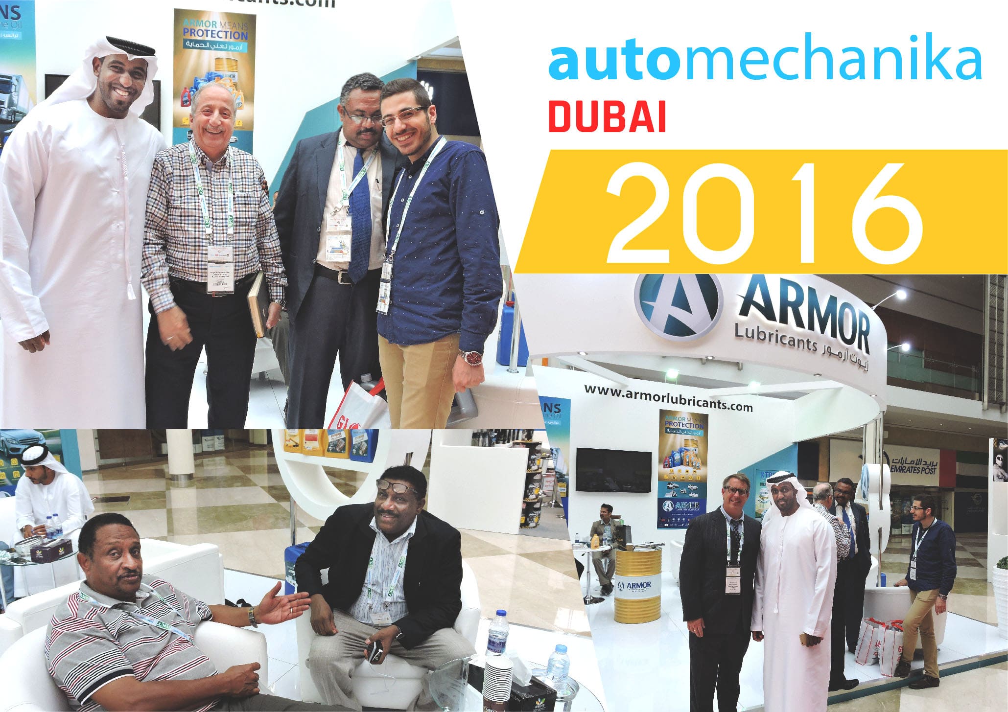 Armor Lubricants Automechanika Dubai 2016 Exhibition Team Participation Image